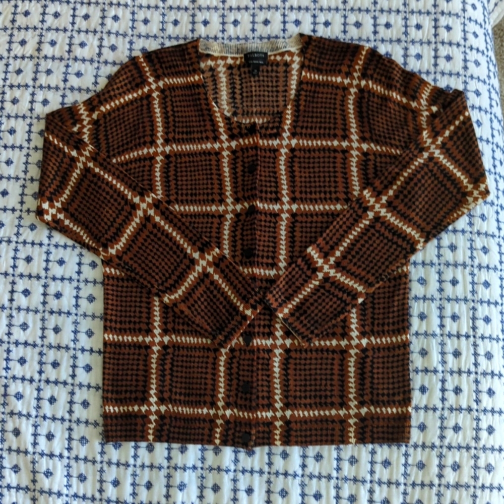 Talbots Pure Merino Wool Button Down Cardigan -- Worn Once, Size M